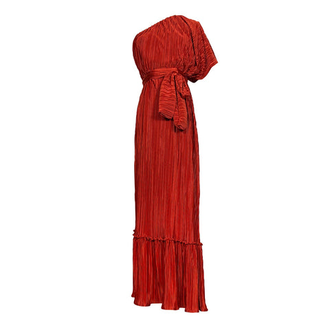 Tatjana One-Shoulder Maxi Dress in Solar Flare