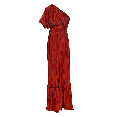 Tatjana One-Shoulder Maxi Dress in Solar Flare
