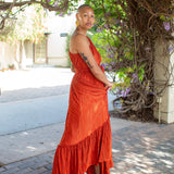 Tatjana One-Shoulder Maxi Dress in Solar Flare