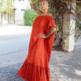Tatjana One-Shoulder Maxi Dress in Solar Flare