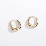 Teardrop Huggie Hoops Sterling Silver Earrings