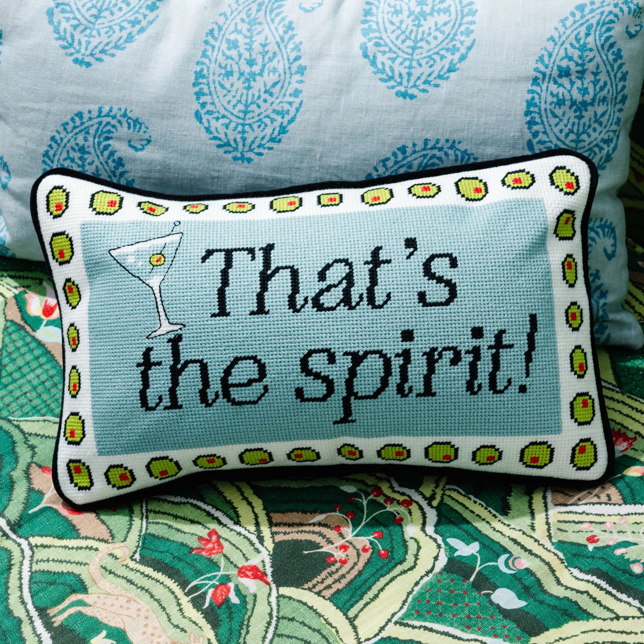 Needlepoint Pillow - That's The Spirit