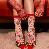 The Powerpuff Girls™ Blossom Shimmer Sheer Crew Sock