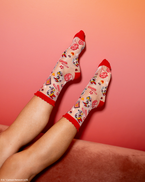 The Powerpuff Girls™ Blossom Shimmer Sheer Crew Sock