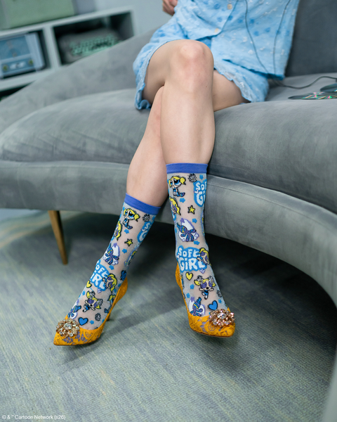 The Powerpuff Girls™ Bubbles Shimmer Sheer Crew Sock