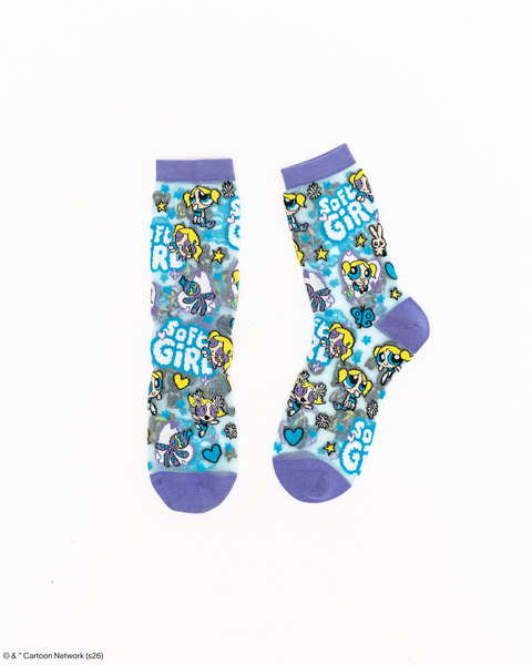 The Powerpuff Girls™ Bubbles Shimmer Sheer Crew Sock