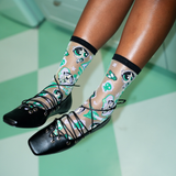 The Powerpuff Girls™ Buttercup Shimmer Sheer Crew Sock