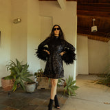 Time Warp Sequin Mod Mini in Frankie Black