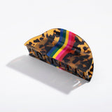 Tortoise Rainbow Hair Claw