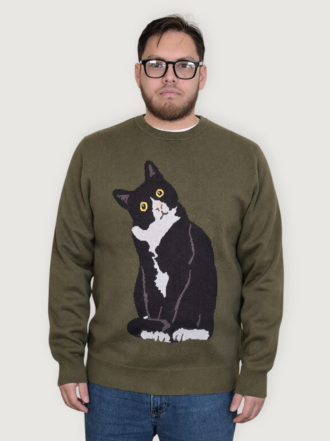 Unisex Tuxedo Cat Sweater