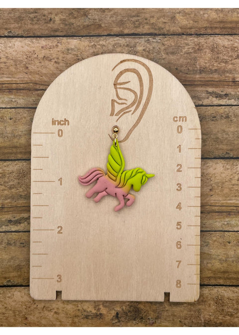 Unicorn Ombre Dangle Earrings - Pink