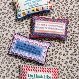 Needlepoint Pillow - Sorry for What I Said While Docking The Boat
