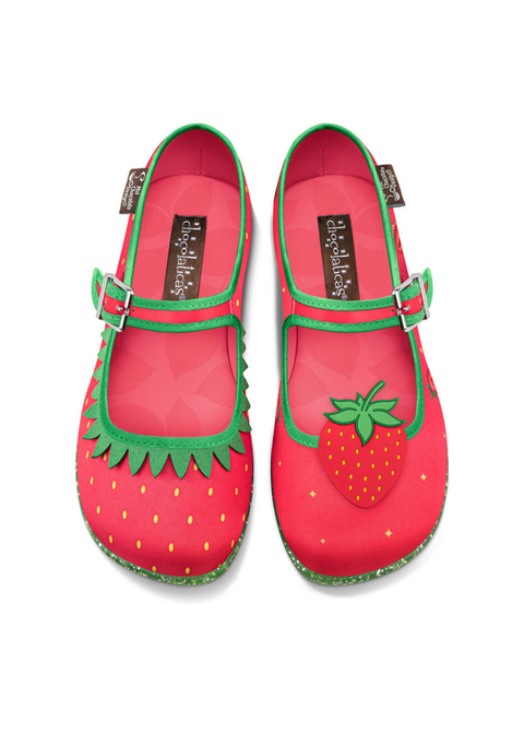 Chocolaticas® Berry Bliss Women's Mary Jane Flat