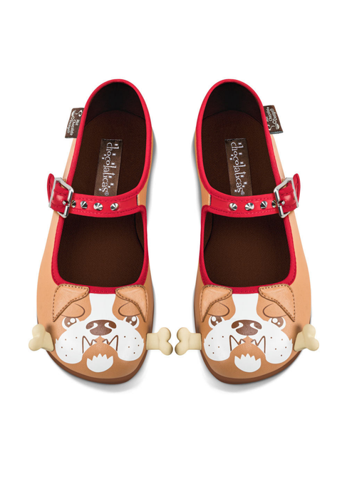 Chocolaticas® Bulldog Women's Mary Jane Flat
