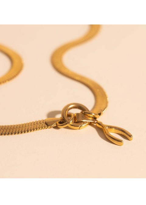 Wishbone Necklace Charm