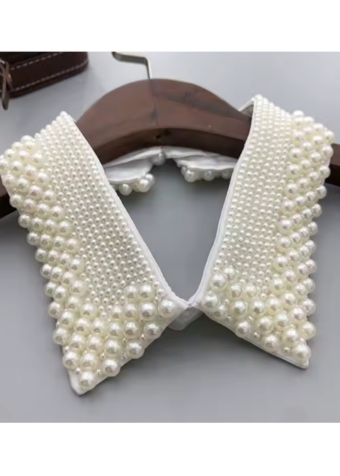 Sorority Peter Pan Style Women Pearl Vintage Collar Necklace