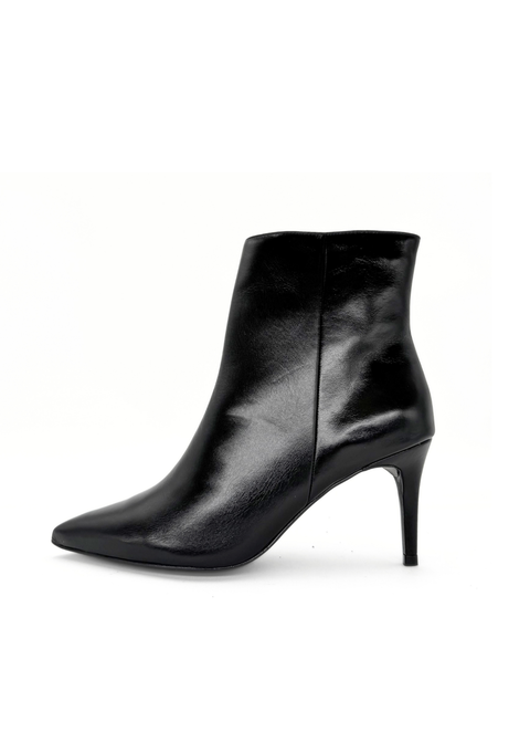 Jennifer Shiny Leather Booties