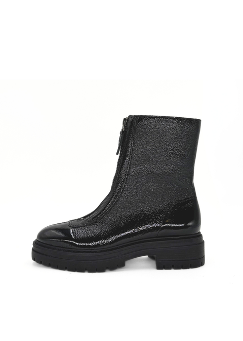 Zorro Patent Leather Booties