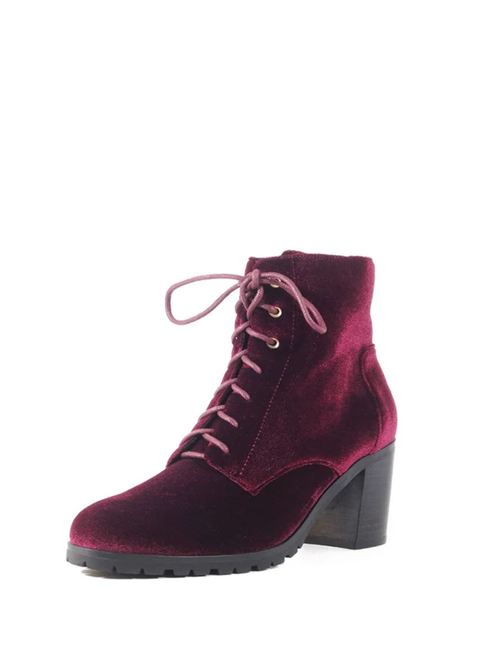 Timothy Velvet Booties