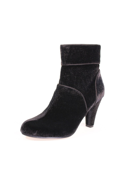 Topaz Velvet Booties