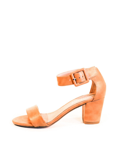 Elyse Faux Leather Sandal Heels