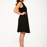 Black Mini Night Out Swing Dress