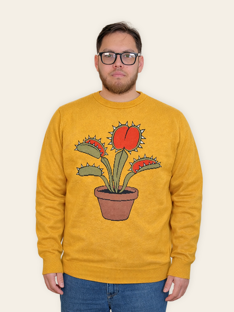 Unisex Venus Flytrap Sweater