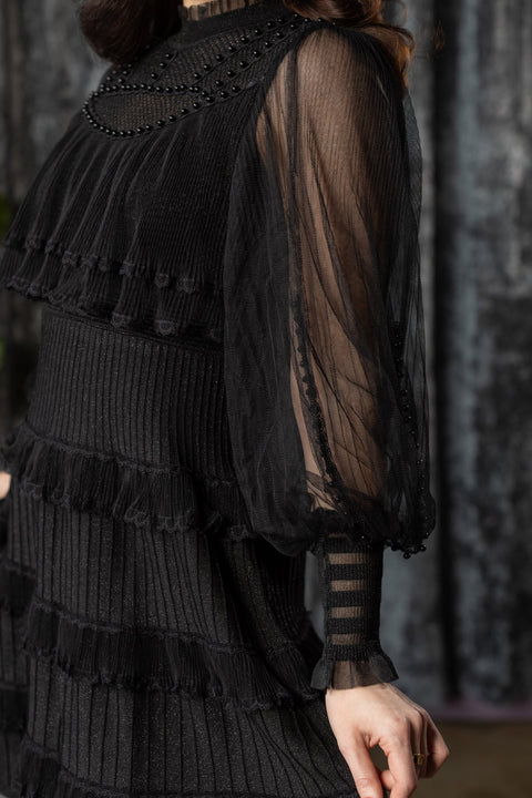 LOLA - 20s Inspired Beaded Sweater Dress
