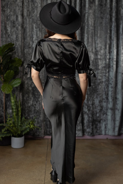 JULIET - 30s Inspired Satin Slip Dress