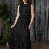 KALMA - 70s Inspired Dress with Ruffle Details