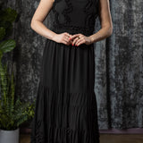 KALMA - 70s Inspired Dress with Ruffle Details