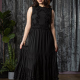 KALMA - 70s Inspired Dress with Ruffle Details