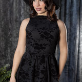 Thora Gothic Floral Romper Mini Dress