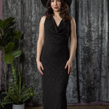 FIONA - Faux Distressed Racerback Maxi Dress