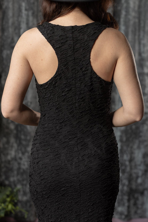 FIONA - Faux Distressed Racerback Maxi Dress