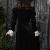 CORA - Velvet Mourning Midi Dress