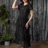 EDEN - 40s Inspired Dress with Floral Blooms