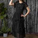 EDEN - 40s Inspired Dress with Floral Blooms