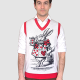 Unisex White Rabbit Sweater Vest