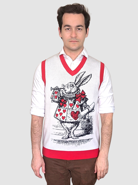 Unisex White Rabbit Vest