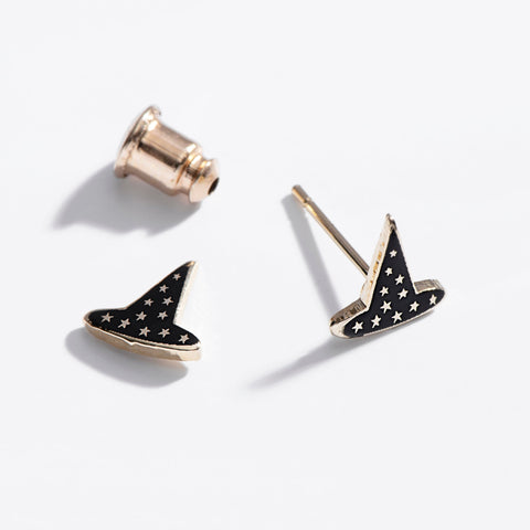 Witch Hat Stud Earrings