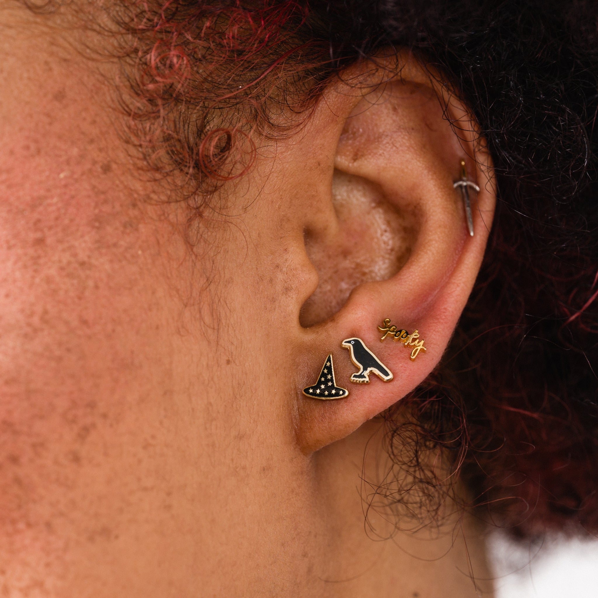 Witch Hat Stud Earrings
