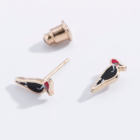 Woodpecker Stud Earrings