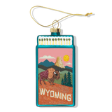 Matchbook Ornament - Wyoming