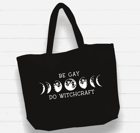 XL Beach Bag Tote - Be Gay Do Witchcraft