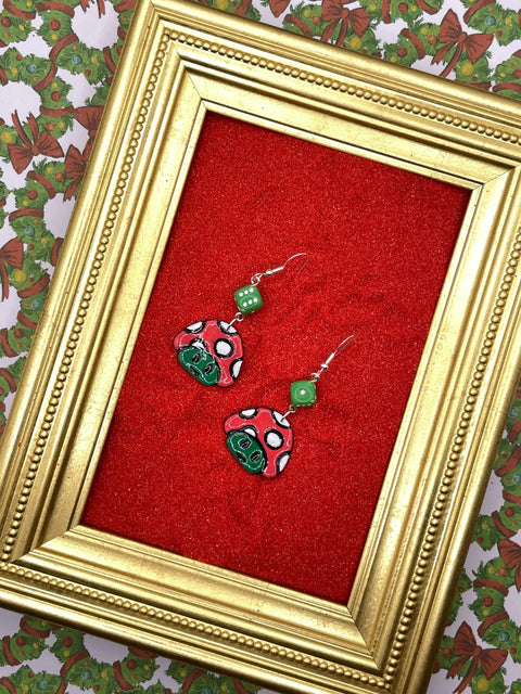 Cutie Mushroom Dangle Earrings