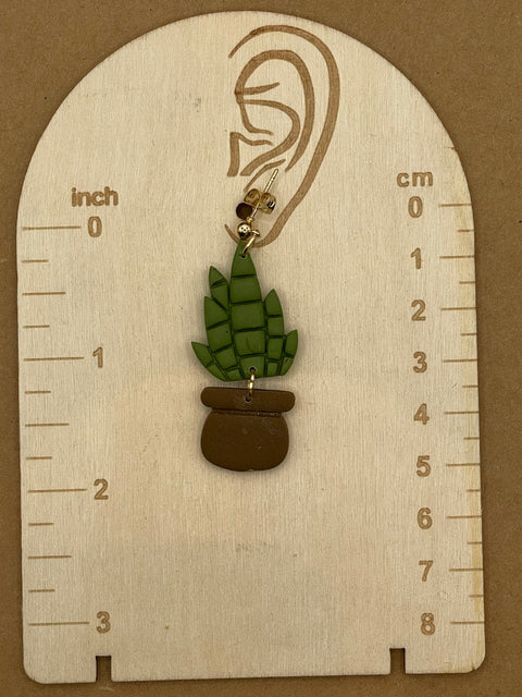 Yucca Plant Dangly Earrings