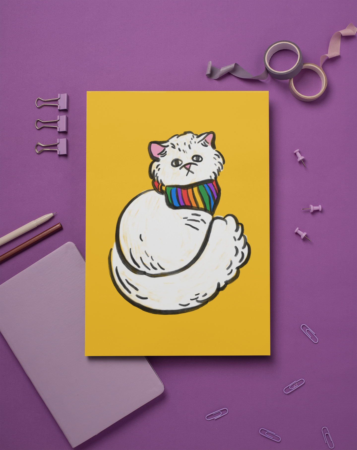 Rainbow Kitty | Art Print x ModCloth Collab