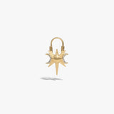 Spiked Triple Moon Huggie Earrings