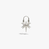 Spiked Triple Moon Huggie Earrings